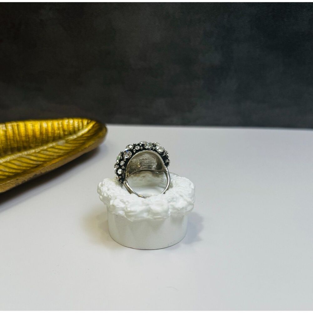 Statement Rhinestone Cluster Ring - Picture 3 of 5